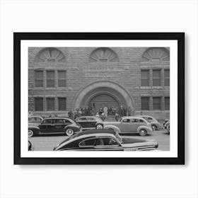 In Front Of Pilgrim Baptist Church On Easter Sunday, South Side Of Chicago, Illinois By Russell Lee Art Print