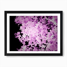 Purple Ultra Violet Leaves Botanical Abstract Art Print
