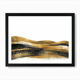 Gold And Black Canvas Print 40 Art Print