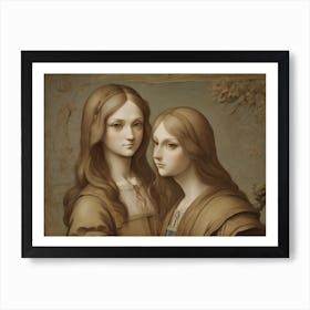 Sisters Of Leonardo Art Print