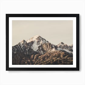 Rustic Mountain Range Art Print