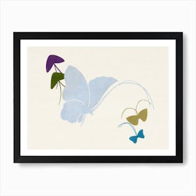 Japanese Butterfly, Kamisaka Sekka (3) 1 Art Print