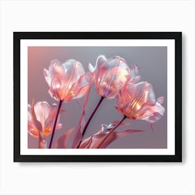 Tulips artwork 006 Art Print