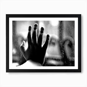 Baby Hand Dirty Nails Art Print