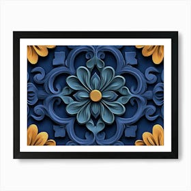 Floral Pattern 1 Art Print