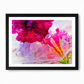 Flowers In Water Art Print