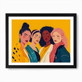 Four Women 4 Art Print