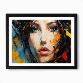 Woman'S Face 4 Art Print