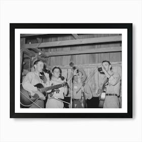 Cajun Orchestra For Fais Do Do Near Crowley, Louisiana, Having Intermission With Drinks By Russell Lee Art Print