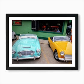 Two Vintage Sports Cars Art Print