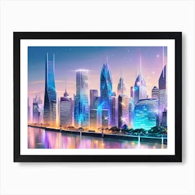 Futuristic Cityscape 44 Art Print