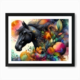 Creative Horse Beauty Illustration Nr 31 Art Print