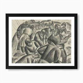 Group Of Workers Art Print