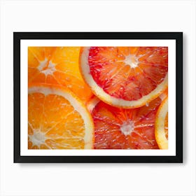 Blood Orange Slices Art Print