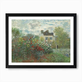 The Artist's Garden In Argenteuil (A Corner Of The Garden With Dahlias), (1873), Claude Monet Art Print