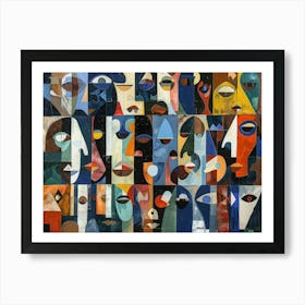 Faces Of The World 2 Art Print
