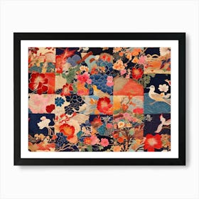 Asian Patchwork Art Print