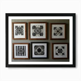 Black And White Abstract Art Print