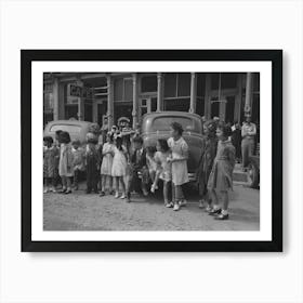 Untitled Photo, Possibly Related To Children Watching The Labor Day Parade, Silverton, Colorado By Russell Art Print