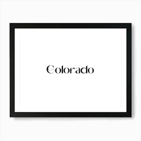 Colorado Art Print