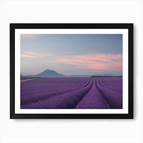 Lavender Field Art Print