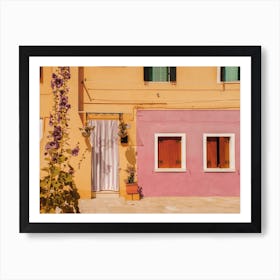 Lovely Burano House, Italy Art Print