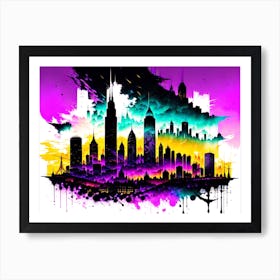 City Skyline Art Print