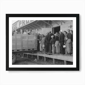 High School Boys And Girls Get In Trucks To Go To Pea Fields, Nampa, Idaho By Russell Lee Art Print