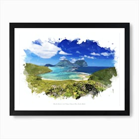 North Beach, Lord Howe Island, New South Wales Art Print