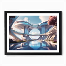 Futuristic City 52 Art Print