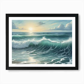 Ocean Waves Art Print