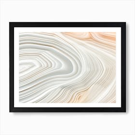 Neutral Gemstone Layers Art Print