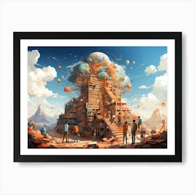 City In The Sky Art Print