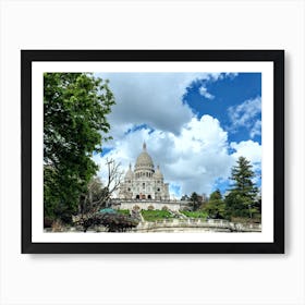 Montmartre With Clouds (Paris Series) Art Print