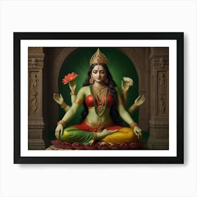 Lord Lakshmi Art Print