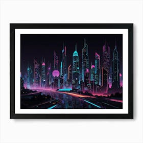 Futuristic Cityscape 11 Art Print