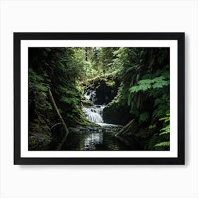 Rainforest Waterfall Art Print