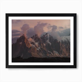 Pastel Mountain Hues Art Print