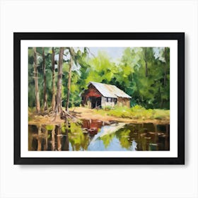 Cabin In The Woods 1 Art Print