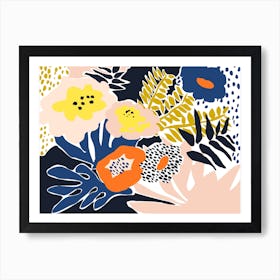 Floral Design For A Happy Life Art Print