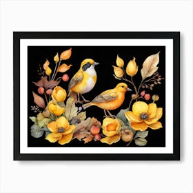 Autumn Birds 1 Art Print