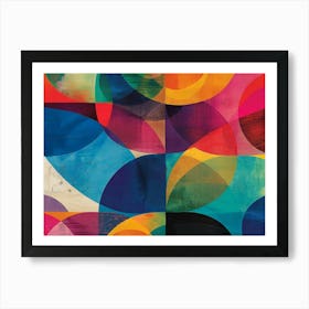 Abstract Circles 6 Art Print