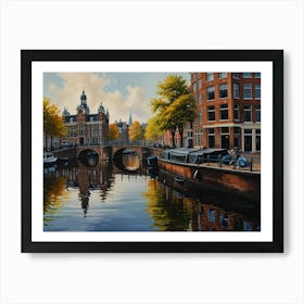 Amsterdam Canal art Art Print