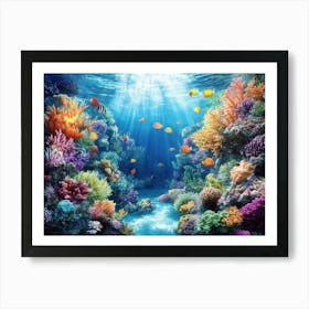 Coral Reef Art Print