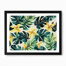 Tropical Leaves 17 Art Print