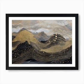 Mountains Abstract Art Print