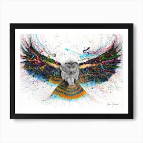 Hypnotic Twilight Owl Art Print