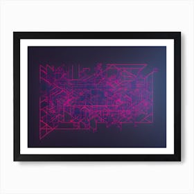 Abstract Circuit Art Print