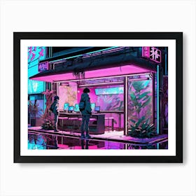 Neon City Art Print