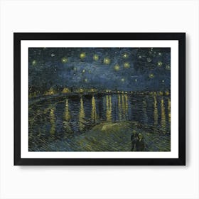 Starry Night Over The Rhone, Vincent Van Gogh Art Print